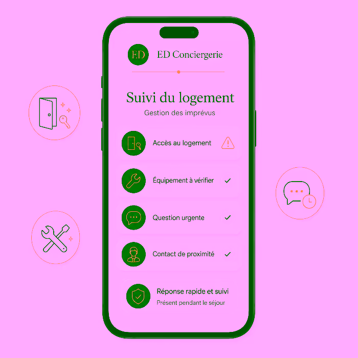 Gestion des imprévus - EDConciergerie