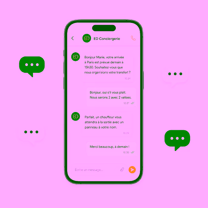 Telephone conversion simulation EDConciergerie